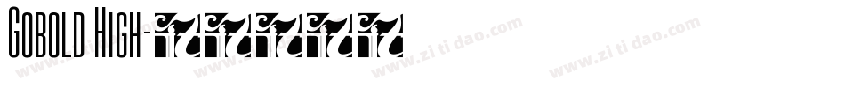 Gobold High字体转换